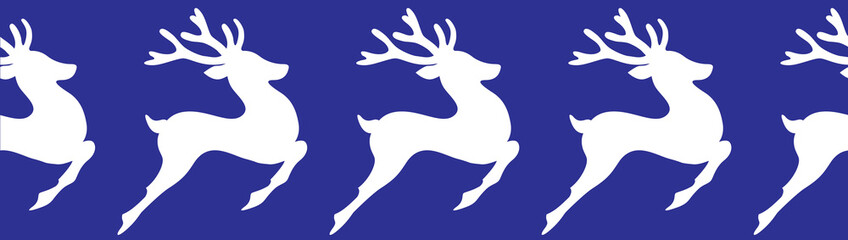 Seamless Pattern Christmas Deer 