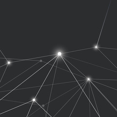 Connections - Molecular, Global, Business Network Design - Abstract Mesh Background