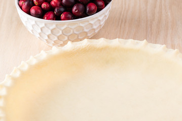 Crust for cranberry pie.