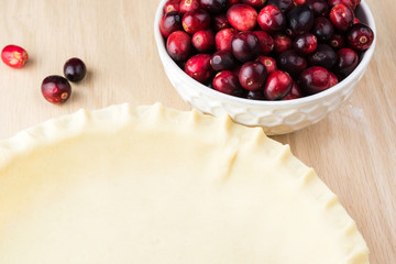 Crust for cranberry pie.