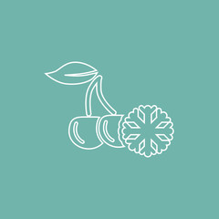 Frozen cherry icon