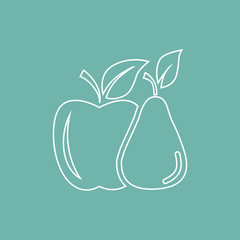 Apple and pear icon