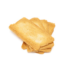 toast stack over white