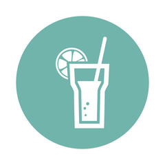 Glass of liquid icon