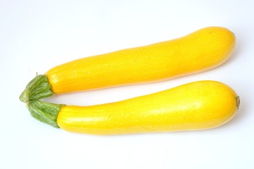 Yellow courgettes