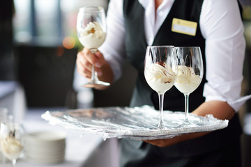 Traditional italian cream cheese dessert