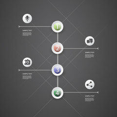 Infographic Concept - Flow Chart Design - Timeline