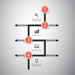 Infographic Concept - Flow Chart Design