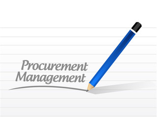 Procurement Management message sign concept