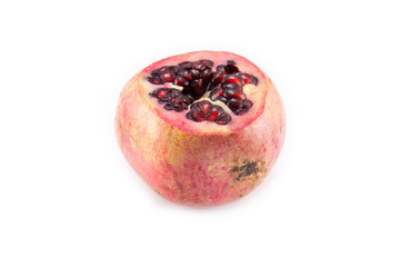 Juicy pomegranate fruit isolated