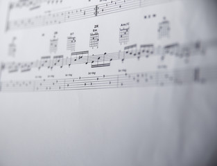 Obraz premium Noten Musik