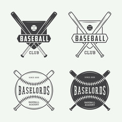 Vintage baseball or sports logo, emblem, badge, label 