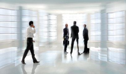 Fototapeta premium group of people in the lobby business center