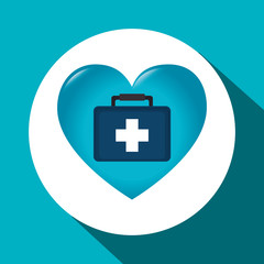 Fototapeta premium Medical healthcare graphic design with icons