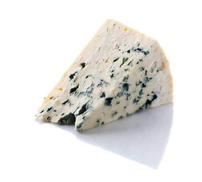  Gorgonzola cheese isolated on white