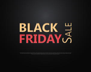 Fototapeta na wymiar Black Friday sale