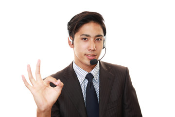 笑顔のオペレーター