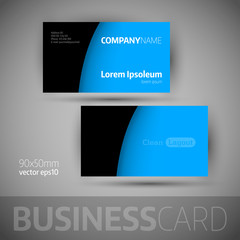 Business Card Template With Sample Texts