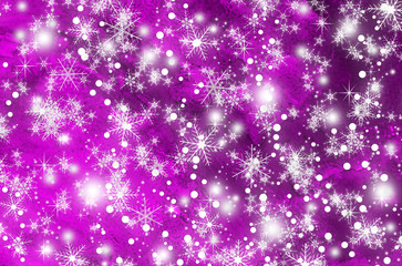 christmas background with snowflakes in winter