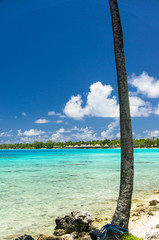 Paradise view of Rangiroa atoll, French Polynesia