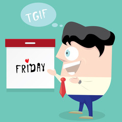 thanks god it is friday concept. i love friday