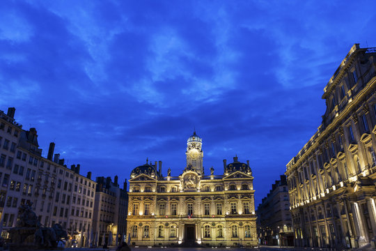 Place Des Terreaux In Lyon, France