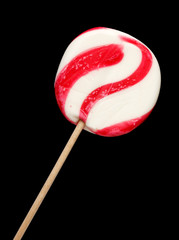 Candy cane lollipop