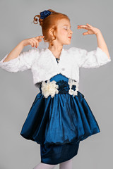 Redheaded fashionista