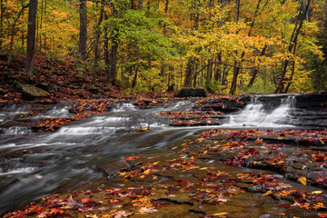 Obraz na płótnie Canvas Autumn Waterfall