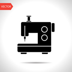 sewing machine vector black icon