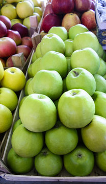 Apples at the market