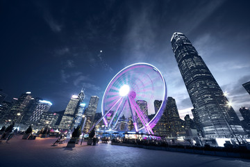 Observation Wheel, Hong Kong - obrazy, fototapety, plakaty