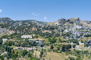 Fototapeta na wymiar White village Grazalema in Andalucia