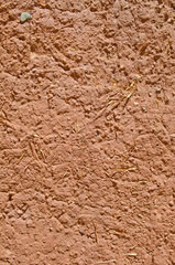 Adobe wall texture, material construction. Detail
