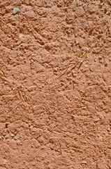 Adobe wall texture, material construction. Detail
