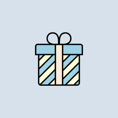 Christmas gift box icon