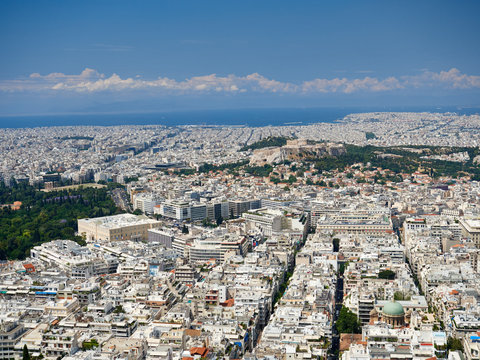 Blick auf das Zentrum von Athen
