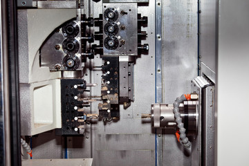 Milling machine close up