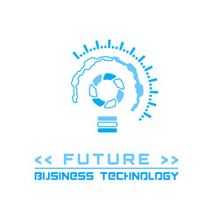 future element icons, business logo bulb, vector technology