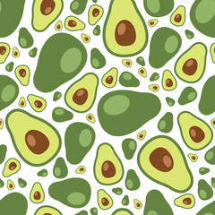 avocado seamless pattern
