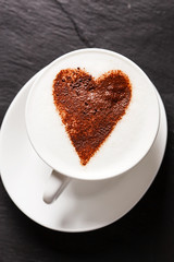 cappuccino with heart