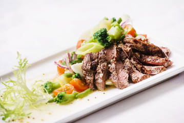 meat with vegetables