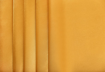 Golden silk satin. 