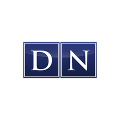 Letter Initial Logo DN