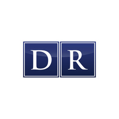 Letter Initial Logo DR