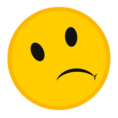 Fototapeta premium sad smiley