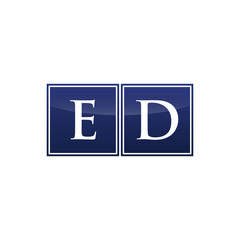 Letter Initial Logo ED