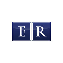 Letter Initial Logo ER