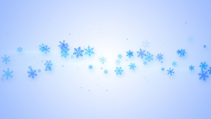 Fototapeta na wymiar christmas illustration with snowflakes