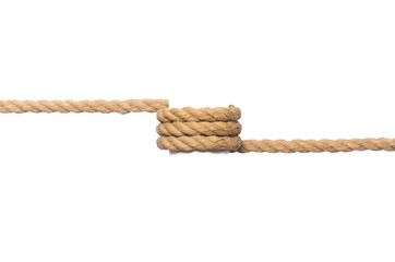 Rope isolated on the white background